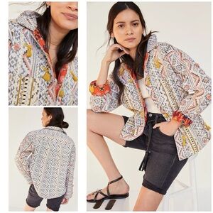 NWT Anthropologie Verb by Pallavi Singhee Kellianne Geo Floral Tasseled Jacket‌